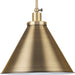 Progress Lighting - P500385-163 - One Light Pendant - Hinton - Vintage Brass