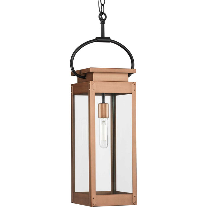 Progress Lighting - P550018-169 - One Light Outdoor Hanging Wall Lantern - Union Square - Antique Copper