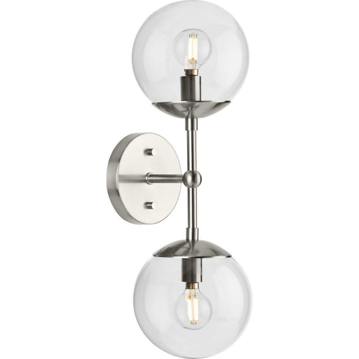Progress Lighting - P710114-009 - Two Light Wall Sconce - Atwell - Brushed Nickel