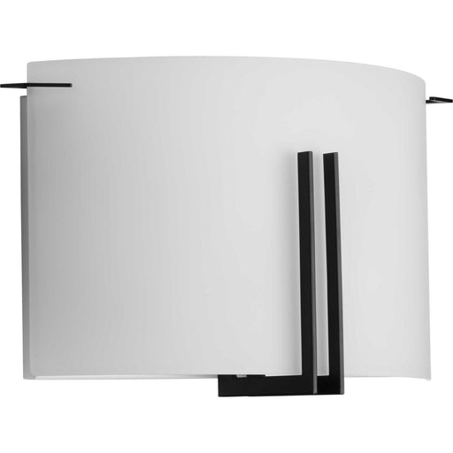 Progress Lighting - P710118-31M - Two Light Wall Sconce - Modern Glass Sconce - Matte Black