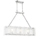 Savoy House - 1-8203-3-109 - Three Light Linear Chandelier - Genry - Polished Nickel