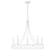 Meridian - M100118DW - Five Light Chandelier - Distressed White