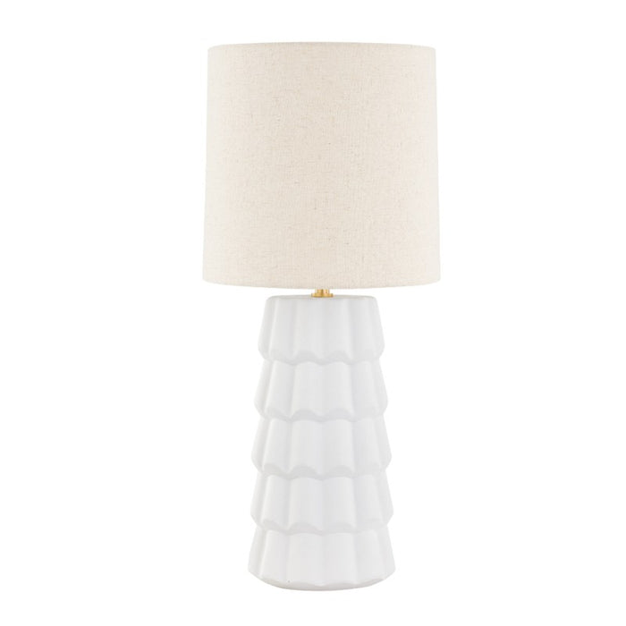 Mitzi - HL712201-AGB/CTW - One Light Table Lamp - Maisie - Aged Brass