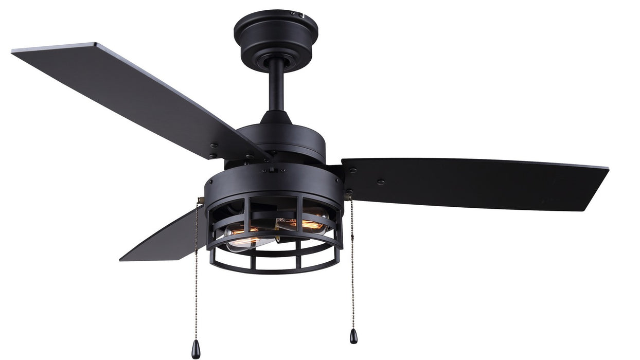 Canarm - CF42ATT3BK - 42``Ceiling Fan - Attley - Black