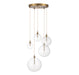 Meridian - M10099NB - LED Pendant - Natural Brass