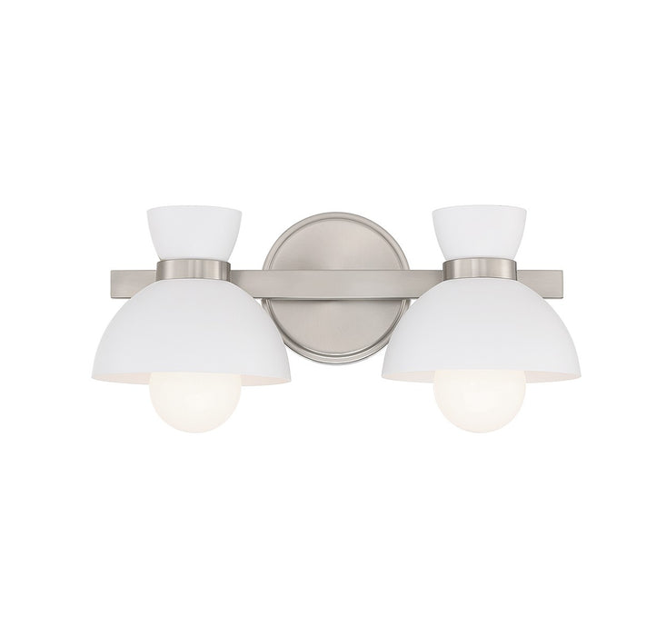 Meridian - M80074BN - Two Light Bathroom Vanity - Brushed Nickel