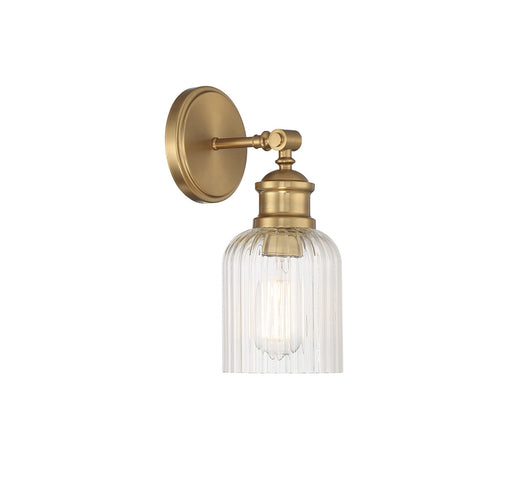 Meridian - M90083NB - One Light Wall Sconce - Natural Brass