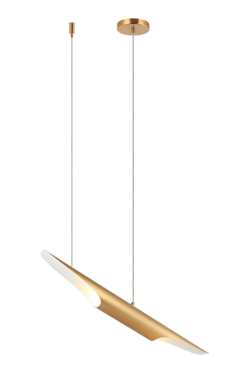 Matteo Lighting - C32412AG - Two Light Chandelier - Stylus - Aged Gold Brass