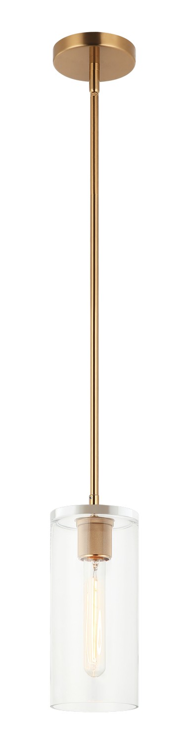 Matteo Lighting - C32501AG - One Light Pendant - Lincoln - Aged Gold Brass