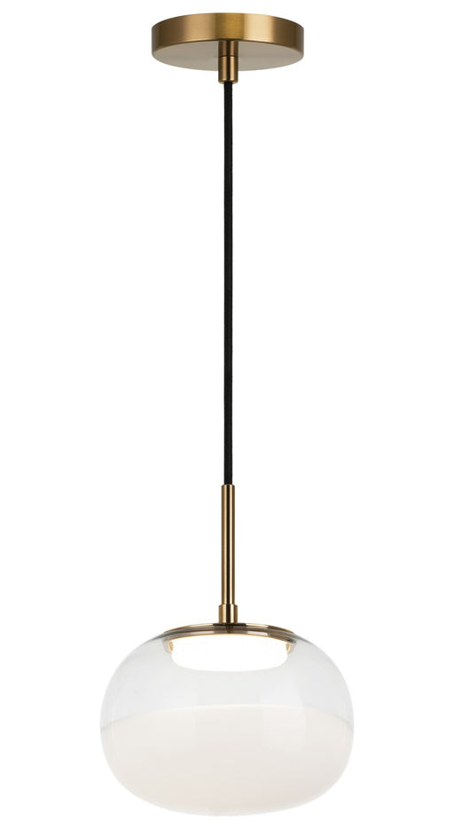 Matteo Lighting - C60501AGWH - LED Pendant - Jayce - Aged Gold Brass
