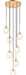 Matteo Lighting - C61607AGCL - Seven Light Pendant - Jemyca - Aged Gold Brass