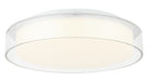 Matteo Lighting - M14614WHCL - LED Flush Mount - Callum - White / Clear