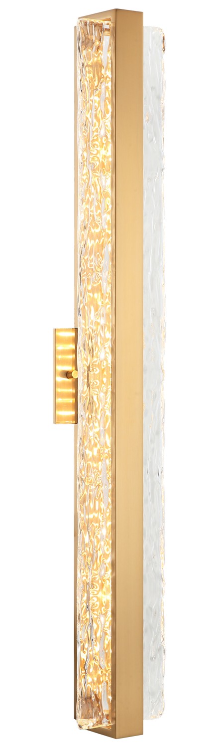 Matteo Lighting - S02032AG - LED Vanity - Niagara - Aged Gold Brass