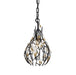 Varaluz - 271M01MBFG - One Light Mini Pendant - Bask - Matte Black/French Gold
