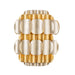 Varaluz - 382W01AGGD - One Light Wall Sconce - Swoon - Antique Gold/Gold Dust