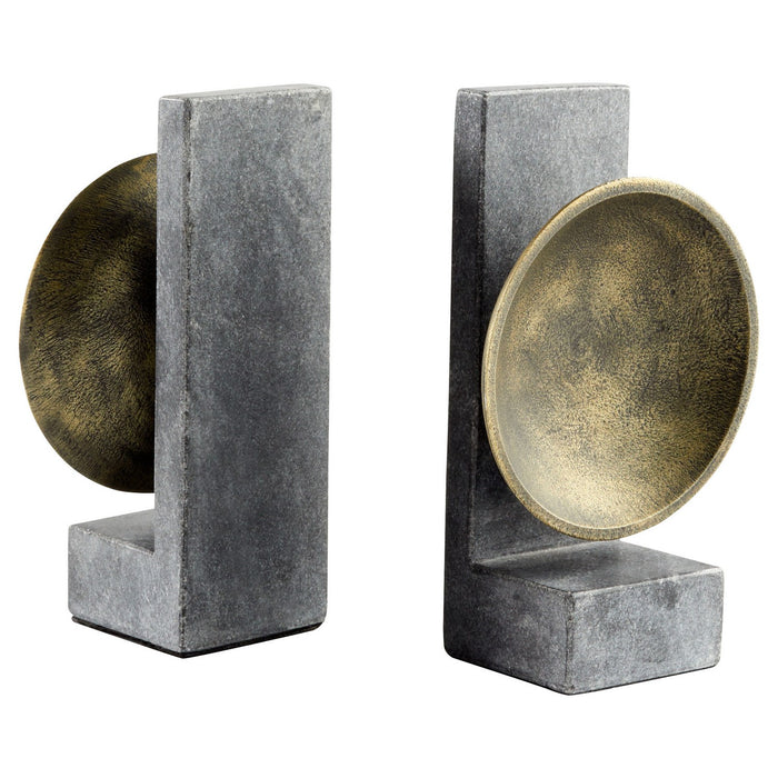 Cyan - 11500 - Bookends - Taal - Black and Brass