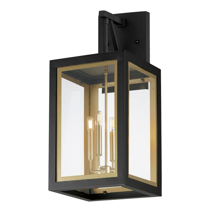 Maxim - 30056CLBKGLD - Four Light Outdoor Wall Sconce - Neoclass - Black / Gold