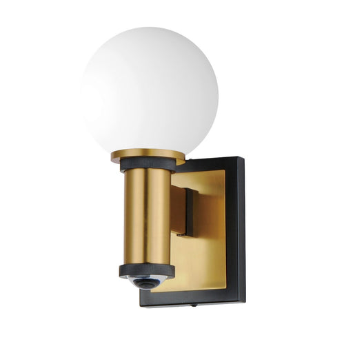 Maxim - 32482SWBKNAB - LED Wall Sconce - San Simeon - Black / Natural Aged Brass