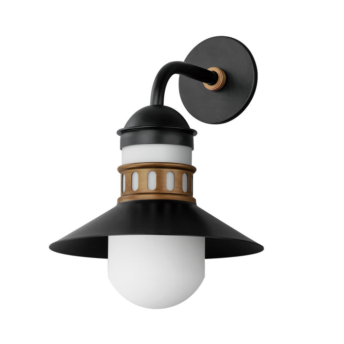 Maxim - 35124SWBKAB - One Light Outdoor Wall Sconce - Admiralty - Black / Antique Brass