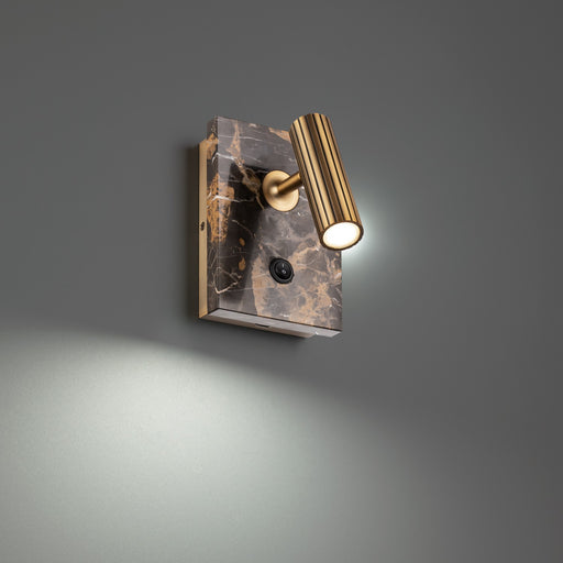 Modern Forms - BL-54307-BK/AB - LED Task & Reading Bed Light - Nexus - Black & Aged Brass