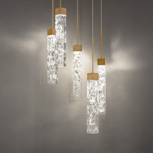 Modern Forms - PD-78005R-AB - LED Pendant - Minx - Aged Brass