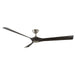 Modern Forms Fans - FR-W2204-70-BN/EB - 70``Ceiling Fan - Torque - Brushed Nickel/Ebony