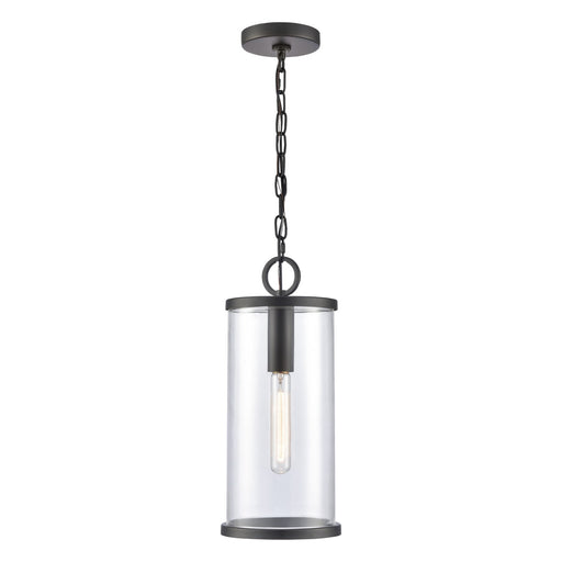 ELK Home - 89495/1 - One Light Outdoor Hanging Lantern - Hopkins - Charcoal Black