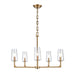 ELK Home - 89975/5 - Five Light Chandelier - Fitzroy - Lacquered Brass
