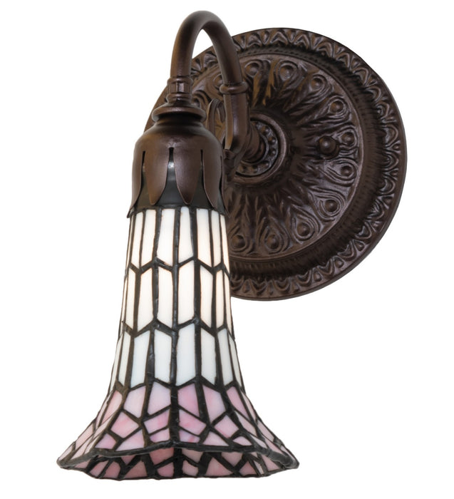 Meyda Tiffany - 251871 - One Light Wall Sconce - Stained Glass Pond Lily - Mahogany Bronze