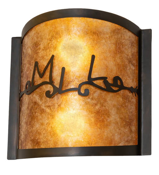 Meyda Tiffany - 260052 - Two Light Wall Sconce - Personalized - Antique Copper,Burnished