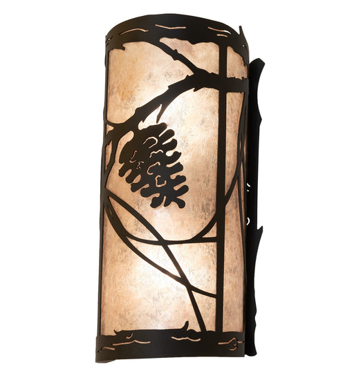 Meyda Tiffany - 260256 - Two Light Wall Sconce - Whispering Pines - Oil Rubbed Bronze