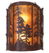 Meyda Tiffany - 260435 - Two Light Wall Sconce - Tall Pines - Rust
