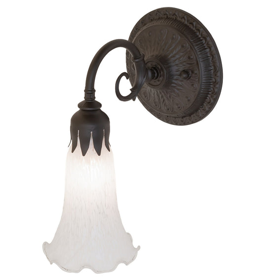 Meyda Tiffany - 260476 - One Light Wall Sconce - White - Oil Rubbed Bronze