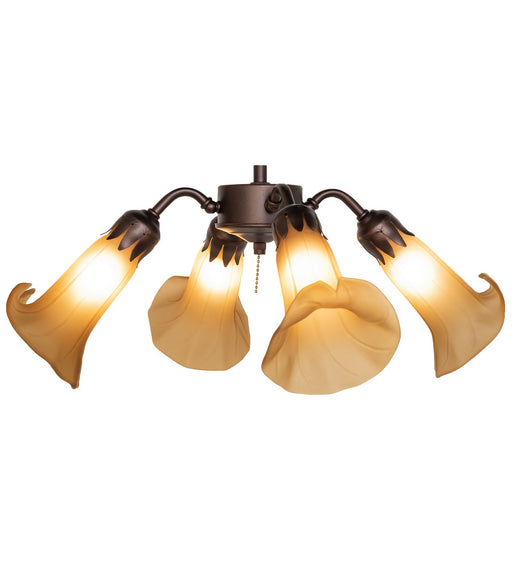 Meyda Tiffany - 261511 - Four Light Fan Light - Amber