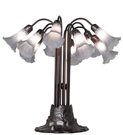 Meyda Tiffany - 261665 - Ten Light Table Lamp - Gray - Mahogany Bronze