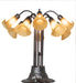 Meyda Tiffany - 261666 - Ten Light Table Lamp - Amber - Mahogany Bronze