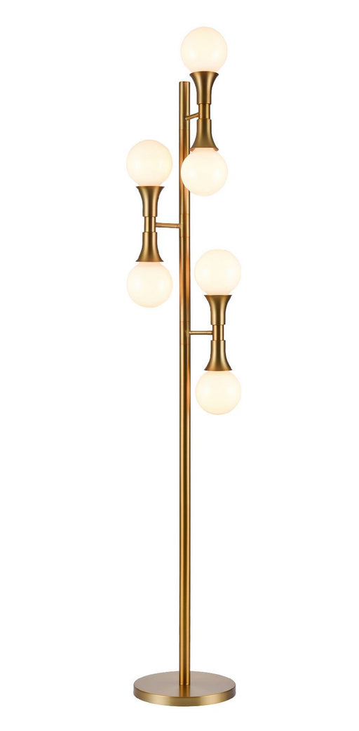 DVI Lighting - DVP43409BR - Six Light Floor Lamp - French Quarter - Brass