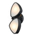 DVI Lighting - DVP45401EB-OP - Two Light Wall Sconce - Northen Marches - Ebony With Half Opal Glass