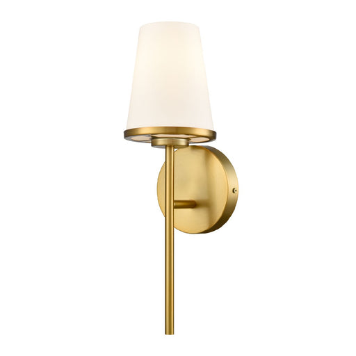 DVI Lighting - DVP48001BR-OP - One Light Wall Sconce - Kanata - Brass With Half Opal Glass