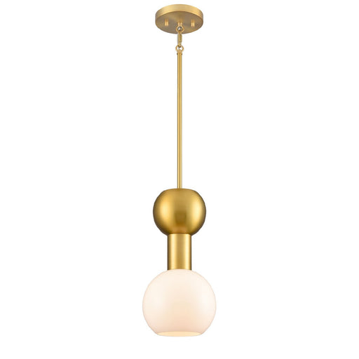 DVI Lighting - DVP49421BR-TO - One Light Pendant - Lillooet - Brass With True Opal Glass