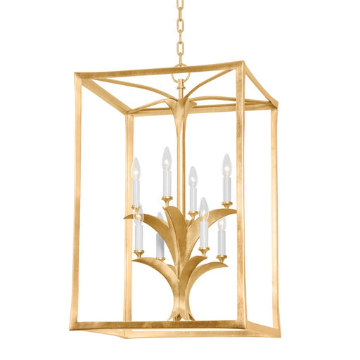 Corbett Lighting - 435-47-VGL/GL - Eight Light Lantern - Bergamo - Vintage Gold Leaf