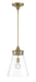 Norwell Lighting - 4811-AN-CL - One Light Pendant - Emma - Antique Brass