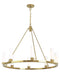 Norwell Lighting - 6526-AG-MO - Eight Light Chandelier - Martin - Aged Brass