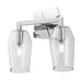 Norwell Lighting - 8162-CH-CL - Two Light Wall Sconce - Gaia - Chrome