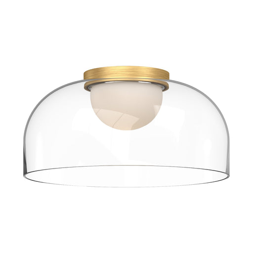 Kuzco Lighting - FM52512-BG/CL - LED Flush Mount - Cedar - Brushed Gold/Clear Glass