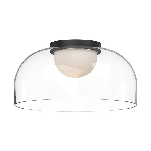 Kuzco Lighting - FM52512-BK/CL - LED Flush Mount - Cedar - Black/Clear Glass