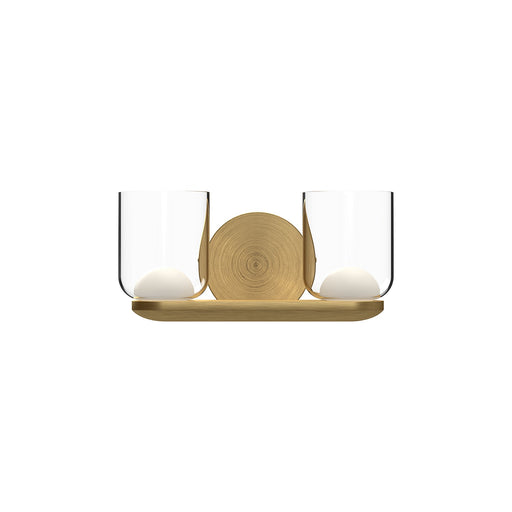 Kuzco Lighting - VL52512-BG/CL - LED Vanity - Cedar - Brushed Gold/Clear Glass