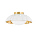 Mitzi - H666501-AGB/CSW - One Light Flush Mount - Penelope - Aged Brass