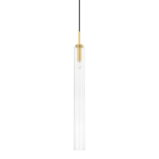 Mitzi - H701701L-AGB - One Light Pendant - Nyah - Aged Brass