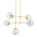 Mitzi - H726805-AGB - Five Light Chandelier - Ophelia - Aged Brass